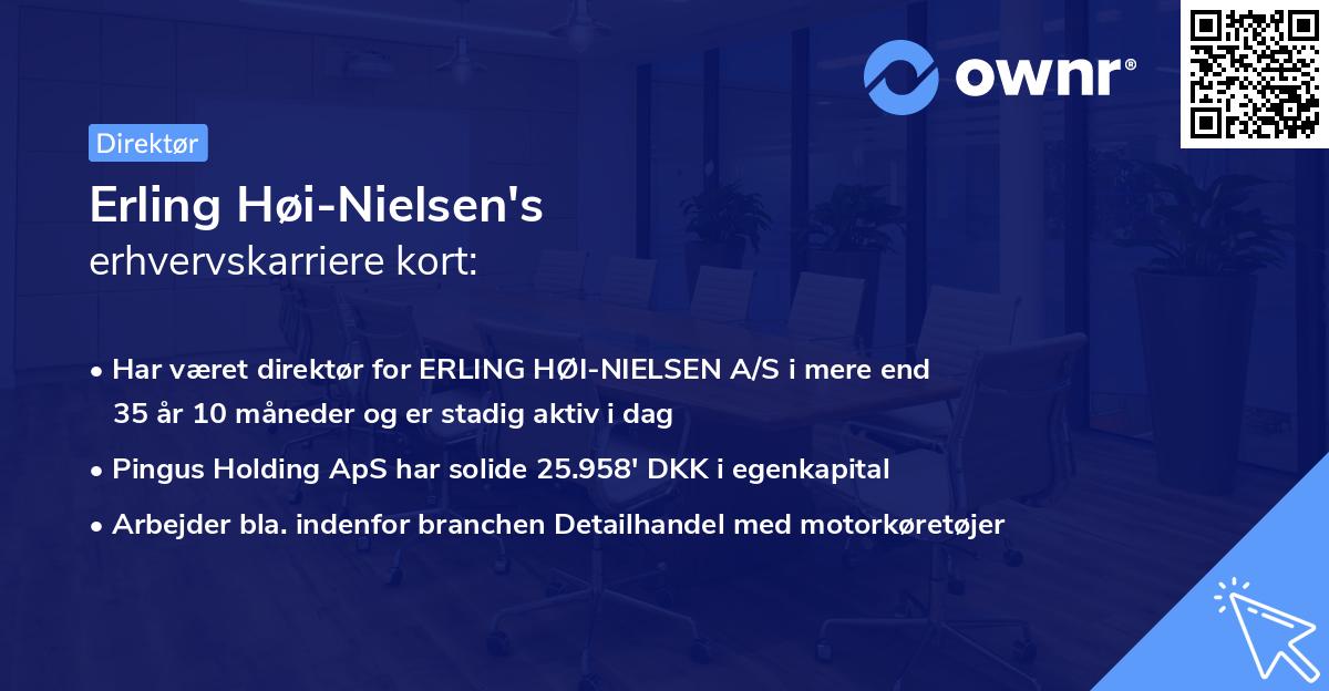 Erling Høi-Nielsen's erhvervskarriere kort