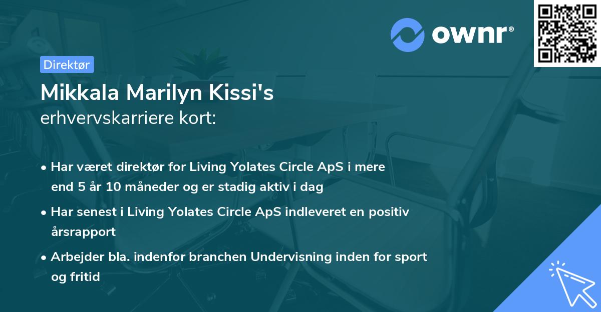 Mikkala Marilyn Kissi's erhvervskarriere kort