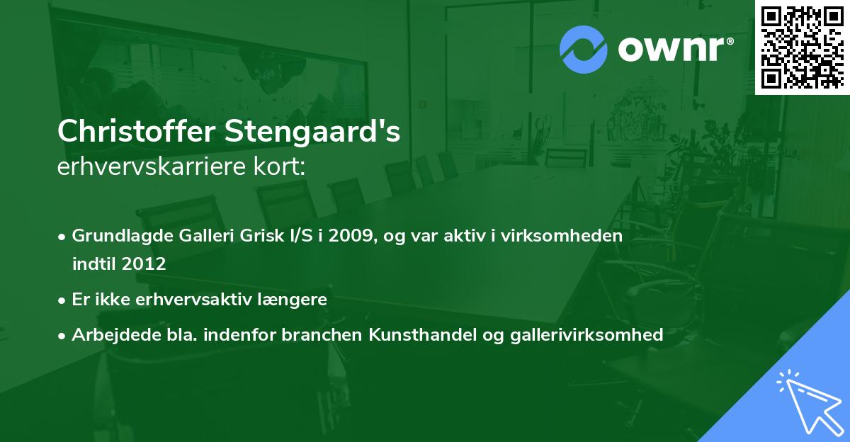 Christoffer Stengaard's erhvervskarriere kort