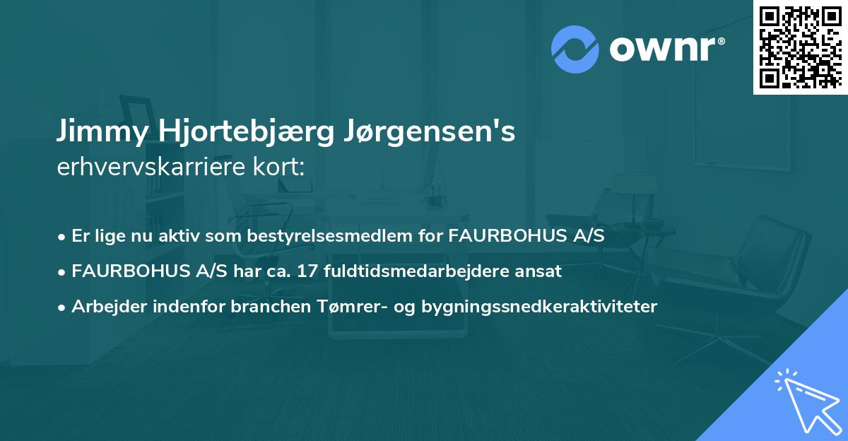 Jimmy Hjortebjærg Jørgensen's erhvervskarriere kort