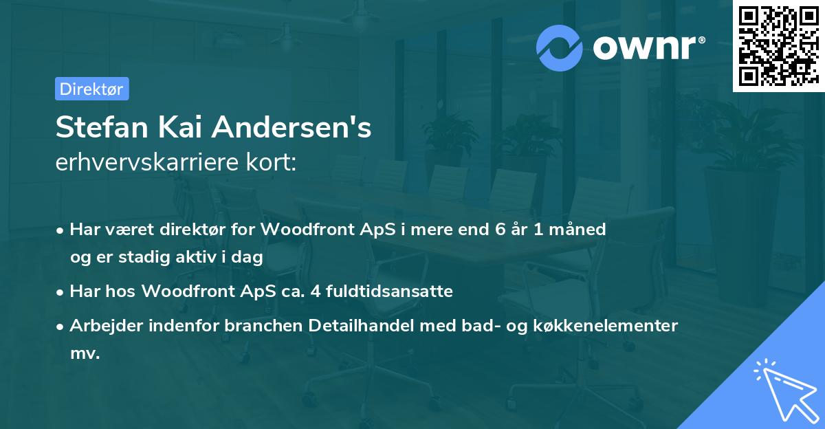 Stefan Kai Andersen's erhvervskarriere kort