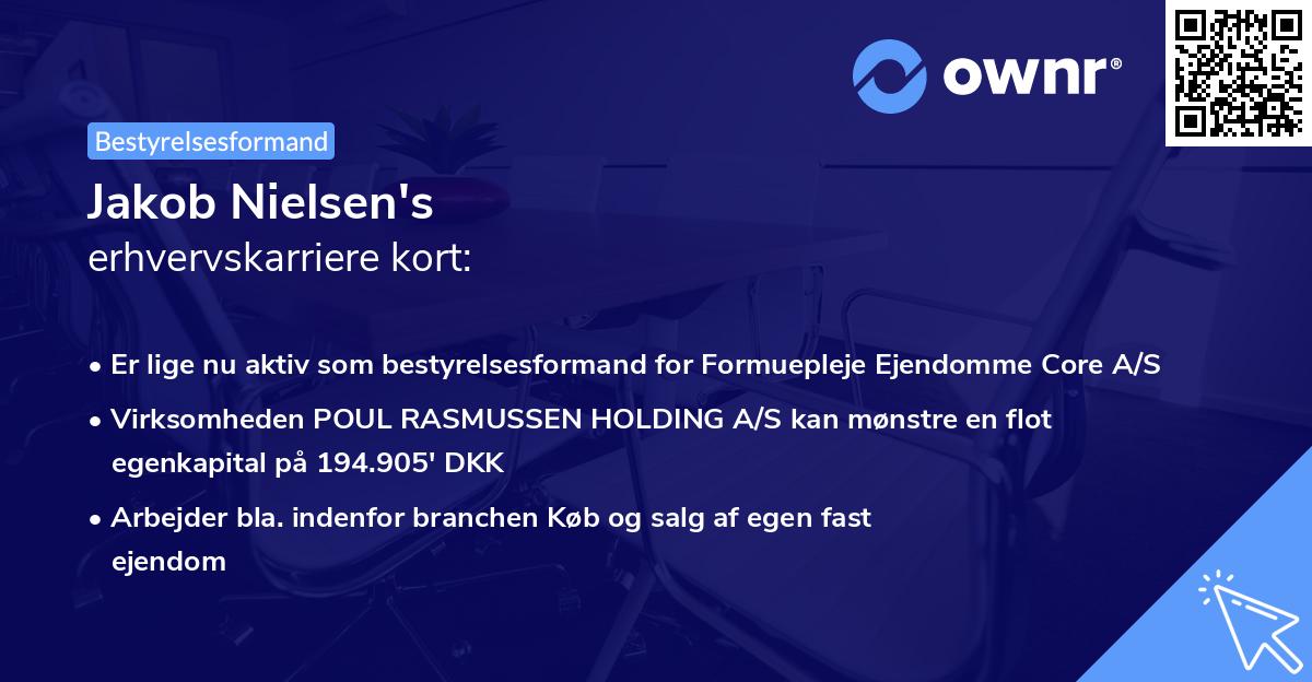 Jakob Nielsen's erhvervskarriere kort