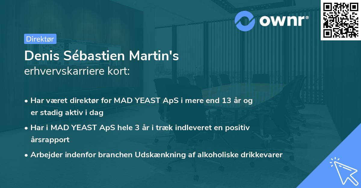 Denis Sébastien Martin's erhvervskarriere kort