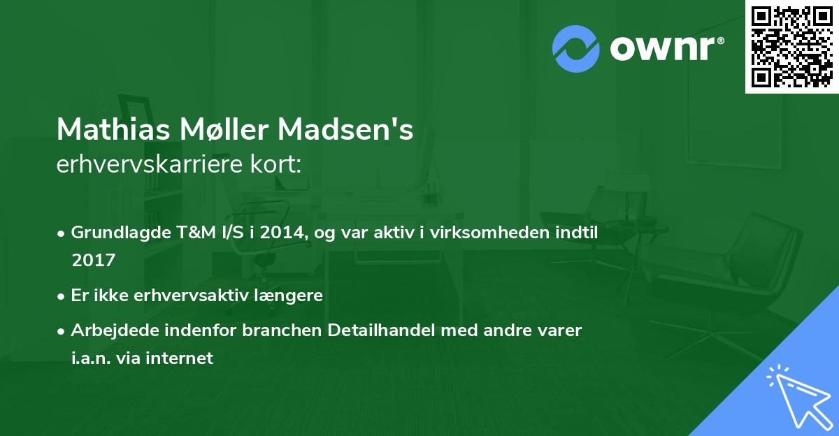 Mathias Møller Madsen's erhvervskarriere kort