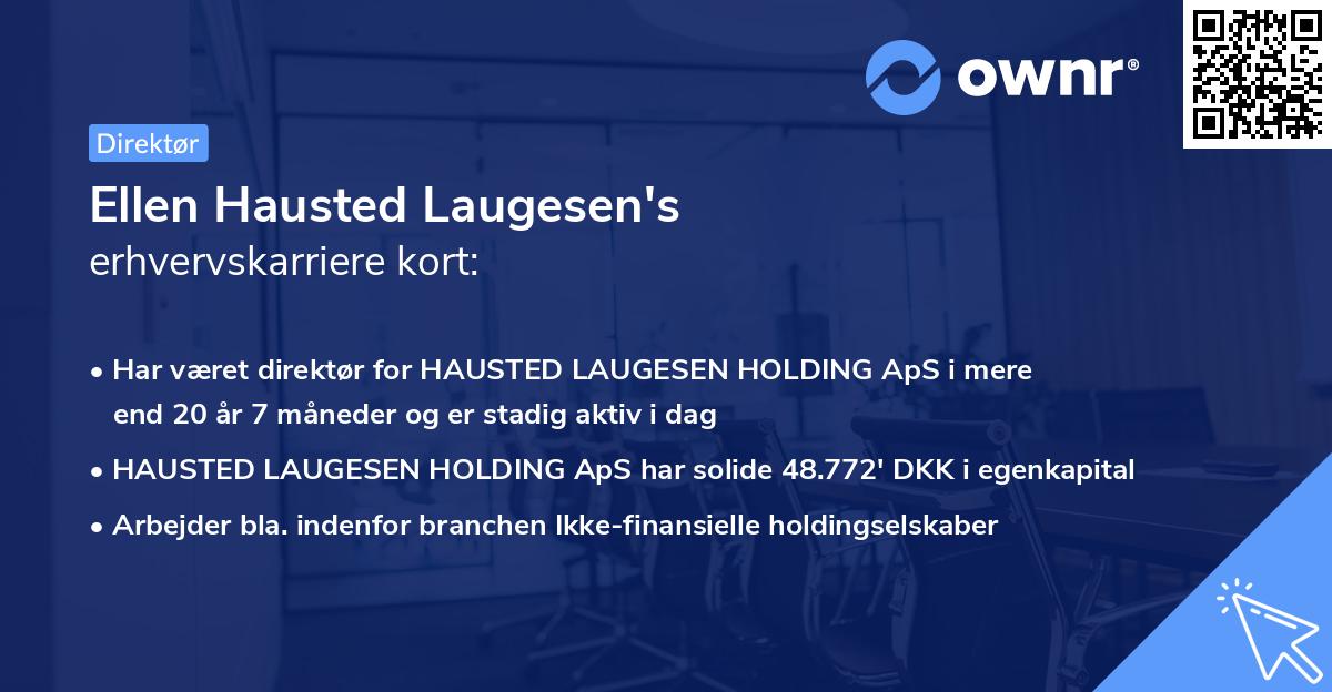 Ellen Hausted Laugesen's erhvervskarriere kort