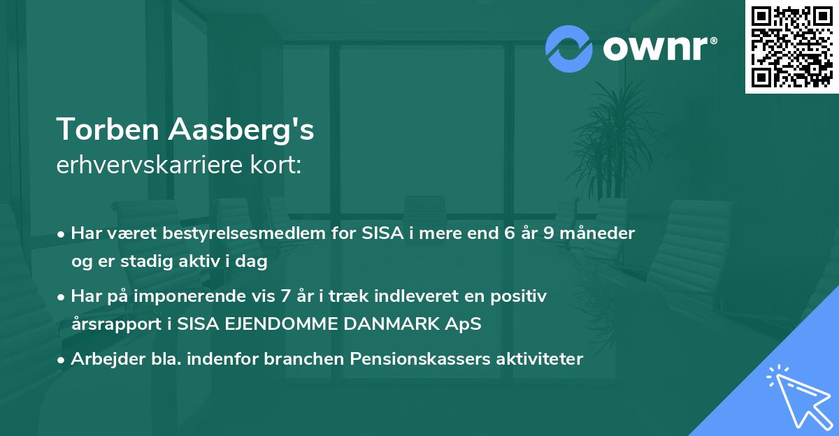 Torben Aasberg's erhvervskarriere kort