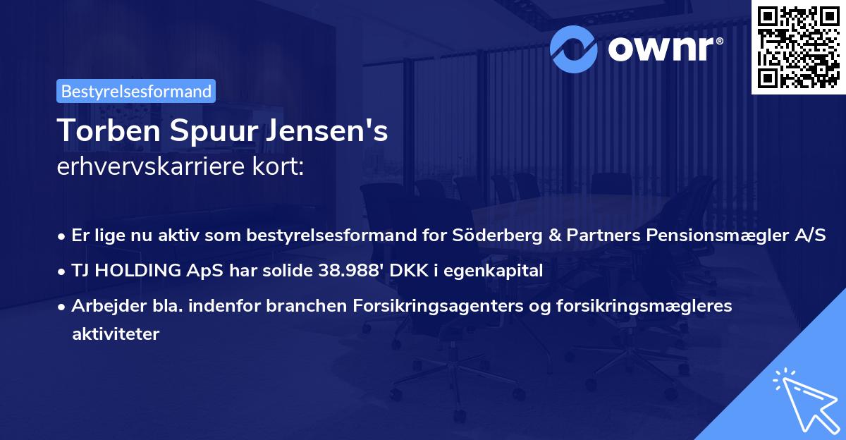 Torben Spuur Jensen's erhvervskarriere kort