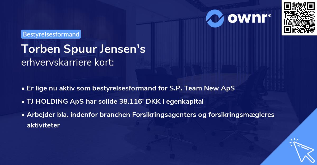 Torben Spuur Jensen's erhvervskarriere kort