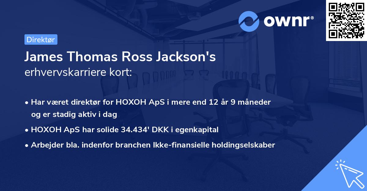 James Thomas Ross Jackson's erhvervskarriere kort