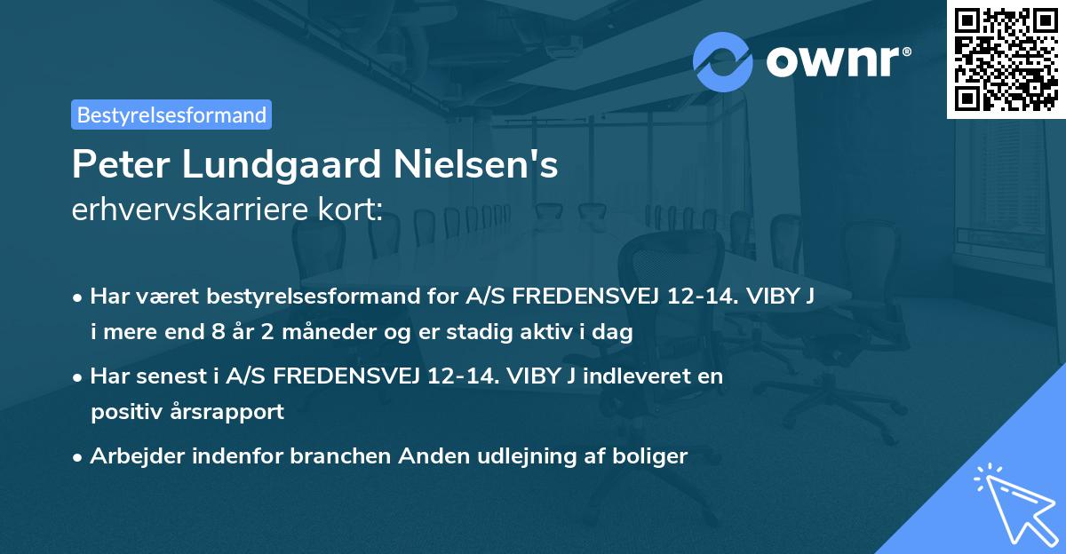 Peter Lundgaard Nielsen's erhvervskarriere kort