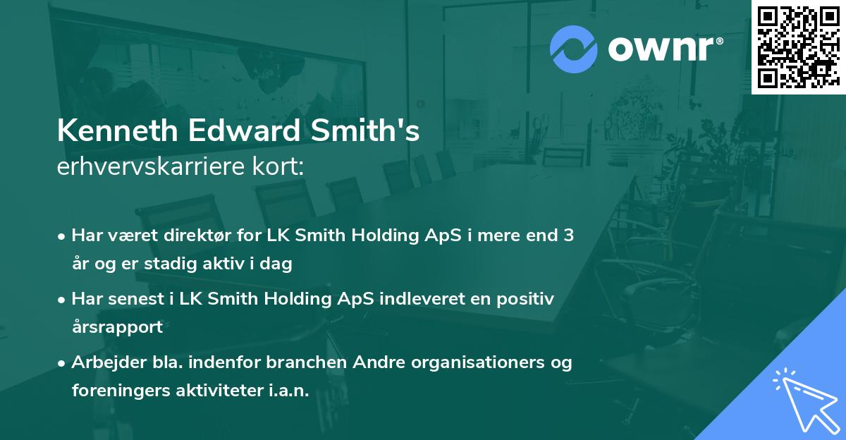 Kenneth Edward Smith's erhvervskarriere kort
