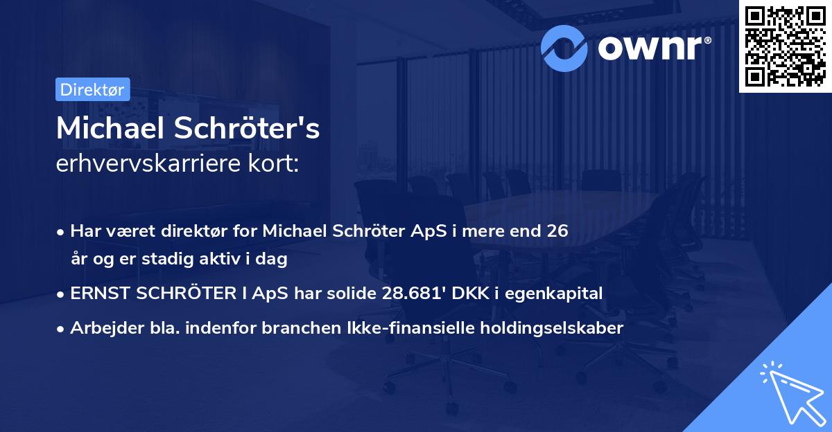Michael Schröter's erhvervskarriere kort