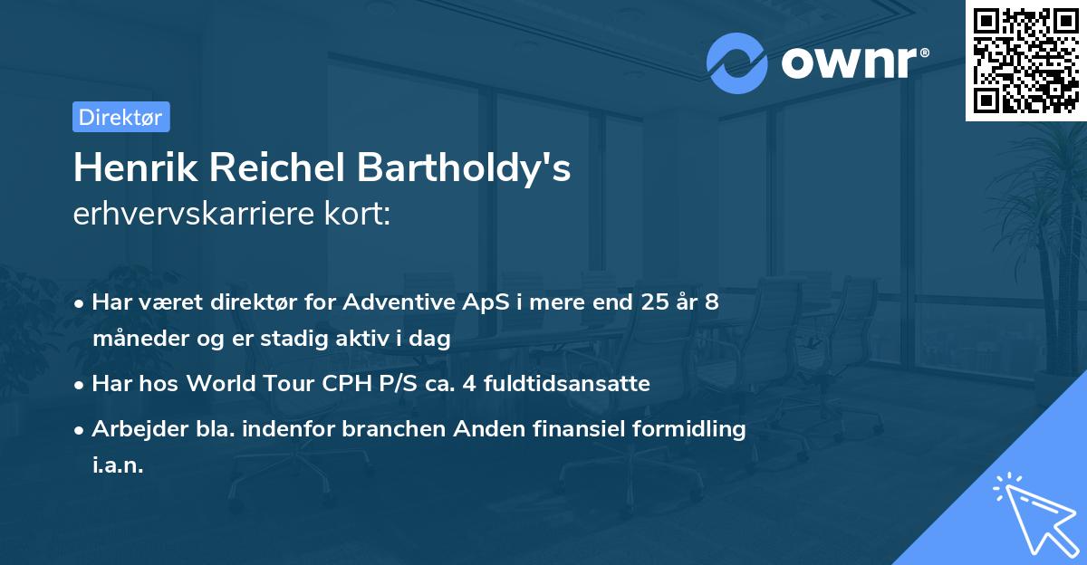 Henrik Reichel Bartholdy's erhvervskarriere kort