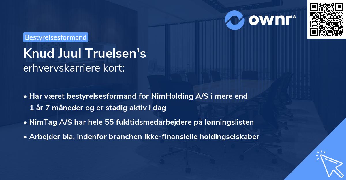 Knud Juul Truelsen's erhvervskarriere kort