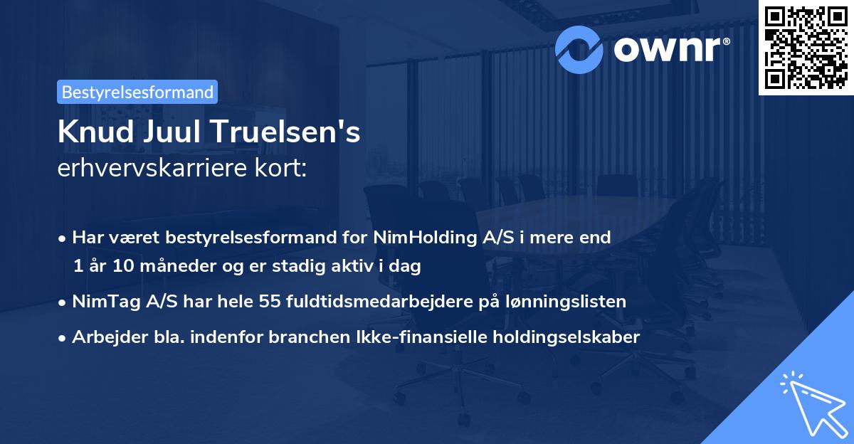 Knud Juul Truelsen's erhvervskarriere kort
