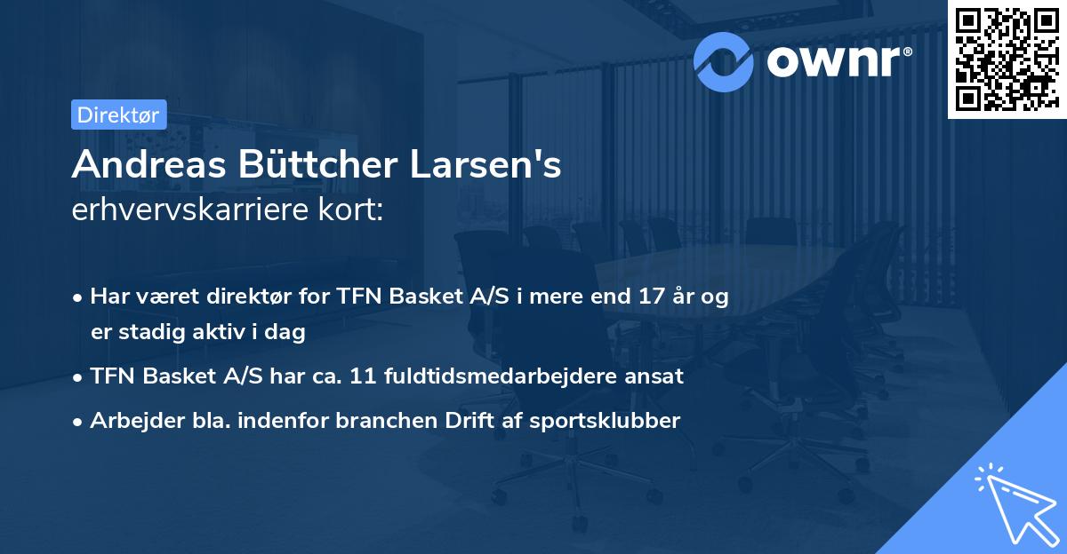 Andreas Büttcher Larsen's erhvervskarriere kort