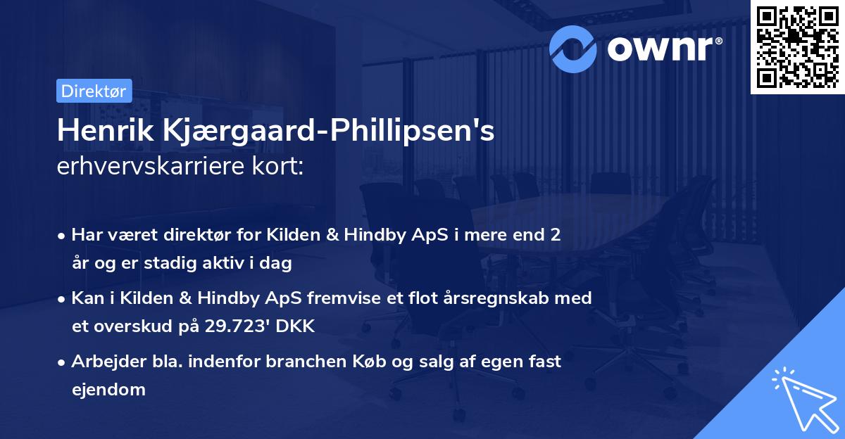 Henrik Kjærgaard-Phillipsen's erhvervskarriere kort