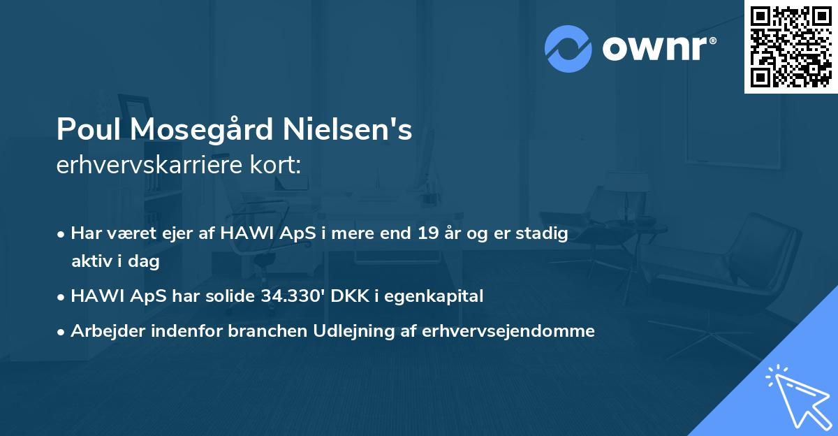 Poul Mosegård Nielsen's erhvervskarriere kort