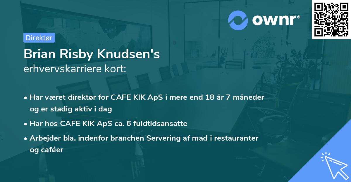 Brian Risby Knudsen's erhvervskarriere kort