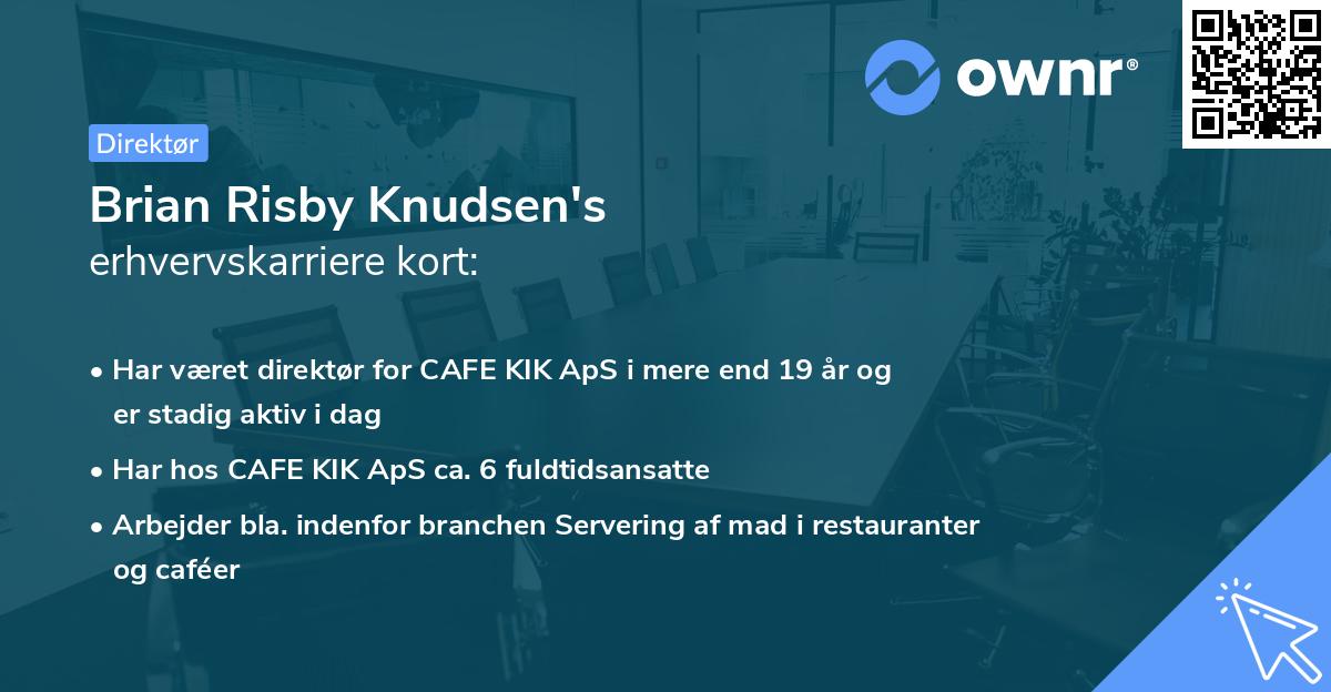 Brian Risby Knudsen's erhvervskarriere kort