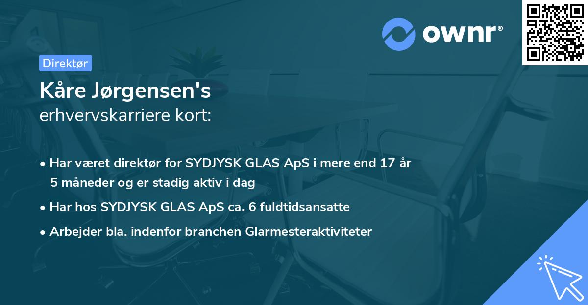 Kåre Jørgensen's erhvervskarriere kort