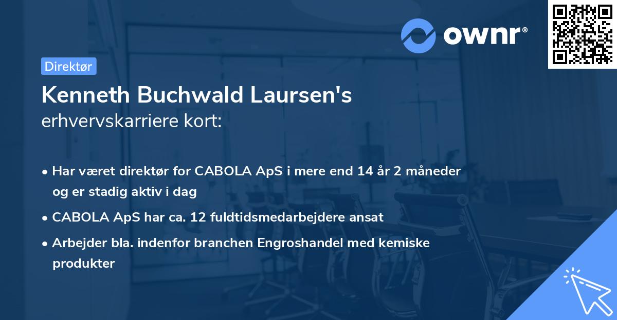 Kenneth Buchwald Laursen's erhvervskarriere kort