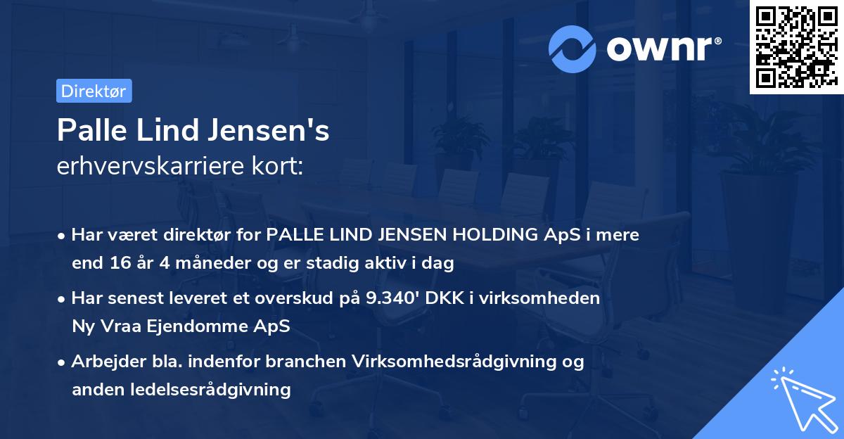 Palle Lind Jensen's erhvervskarriere kort