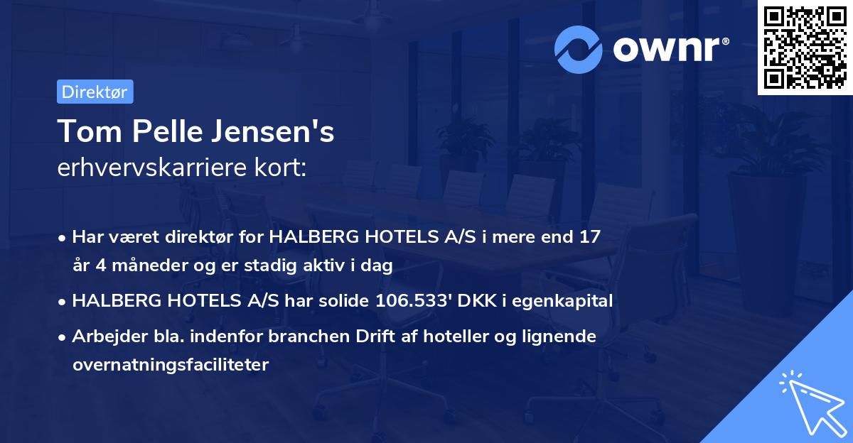 Tom Pelle Jensen's erhvervskarriere kort