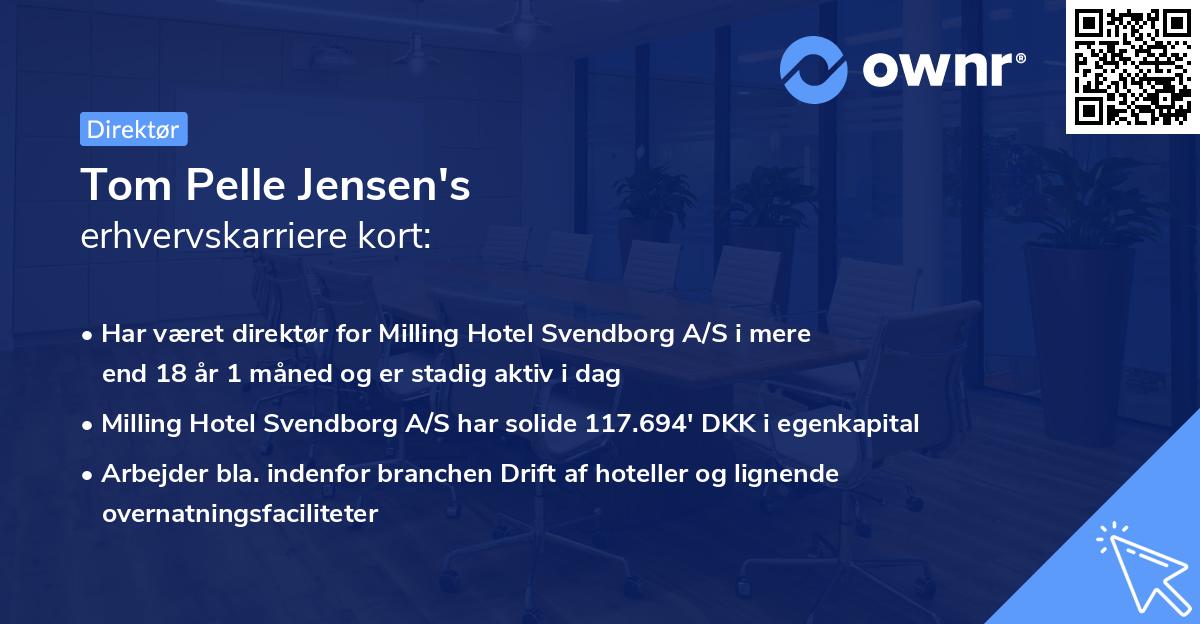 Tom Pelle Jensen's erhvervskarriere kort