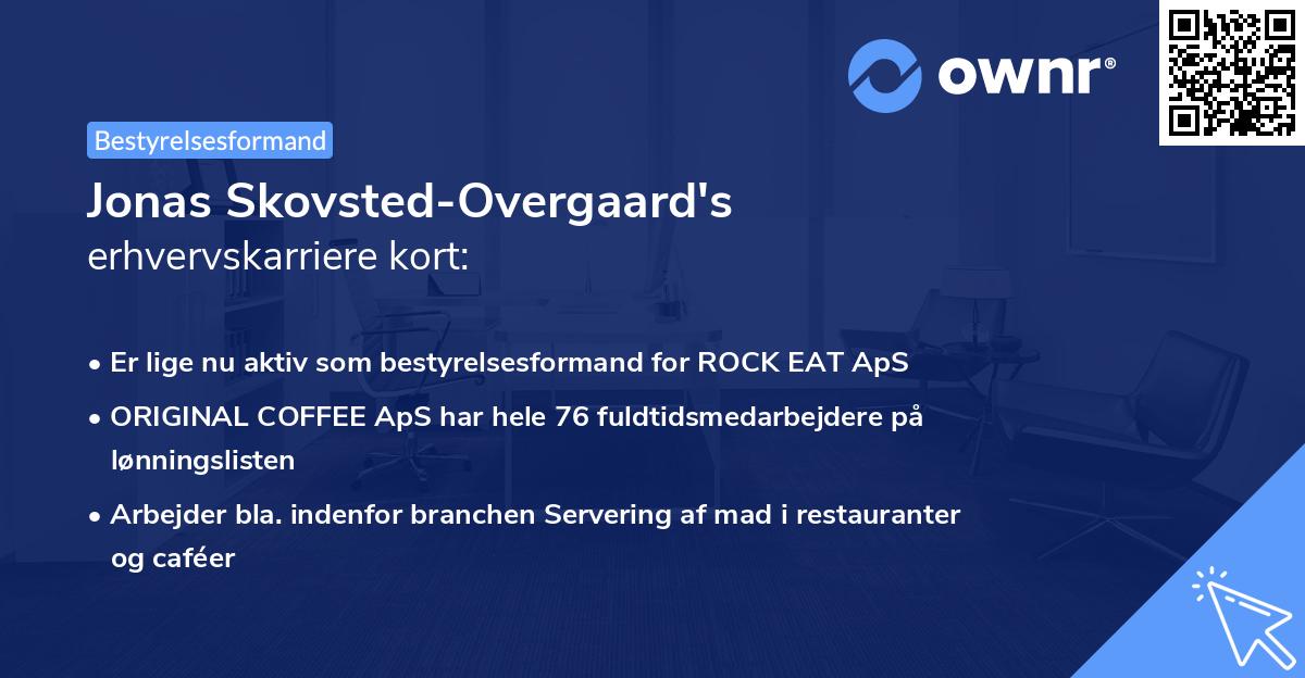 Jonas Skovsted-Overgaard's erhvervskarriere kort