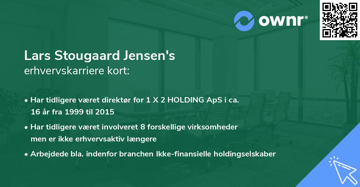 Lars Stougaard Jensen's erhvervskarriere kort