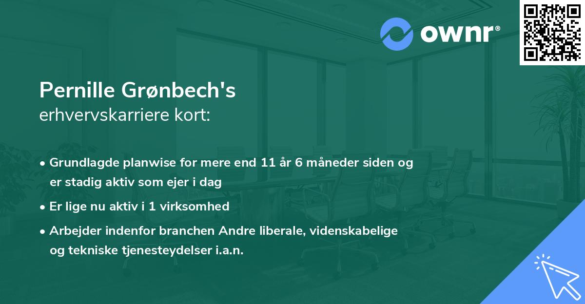Pernille Grønbech's erhvervskarriere kort