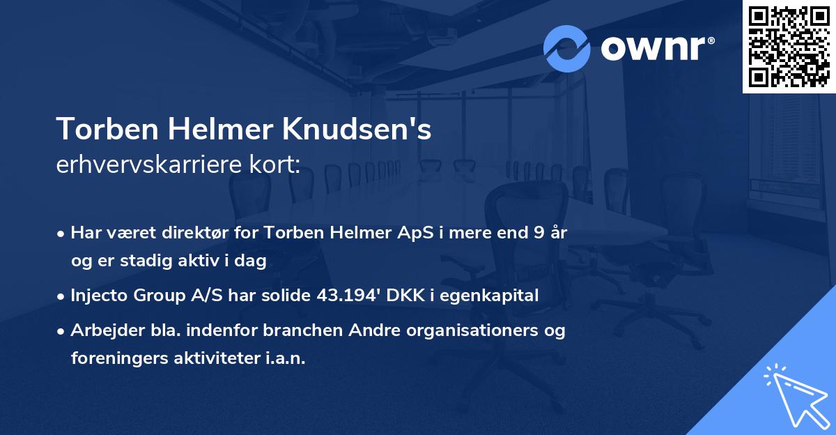 Torben Helmer Knudsen's erhvervskarriere kort