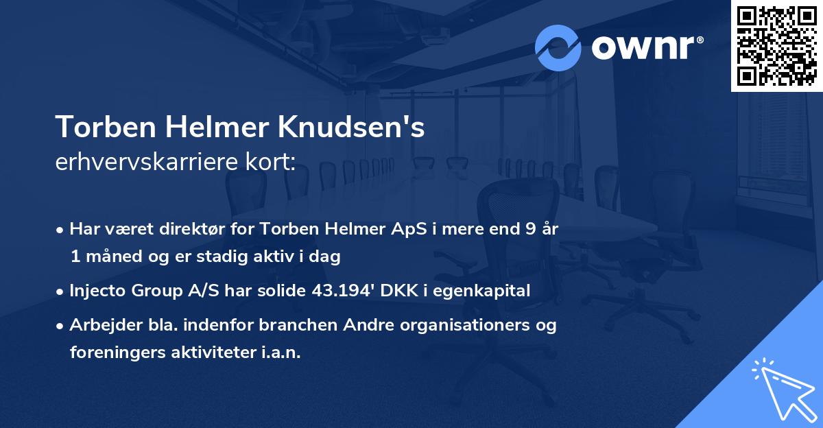 Torben Helmer Knudsen's erhvervskarriere kort