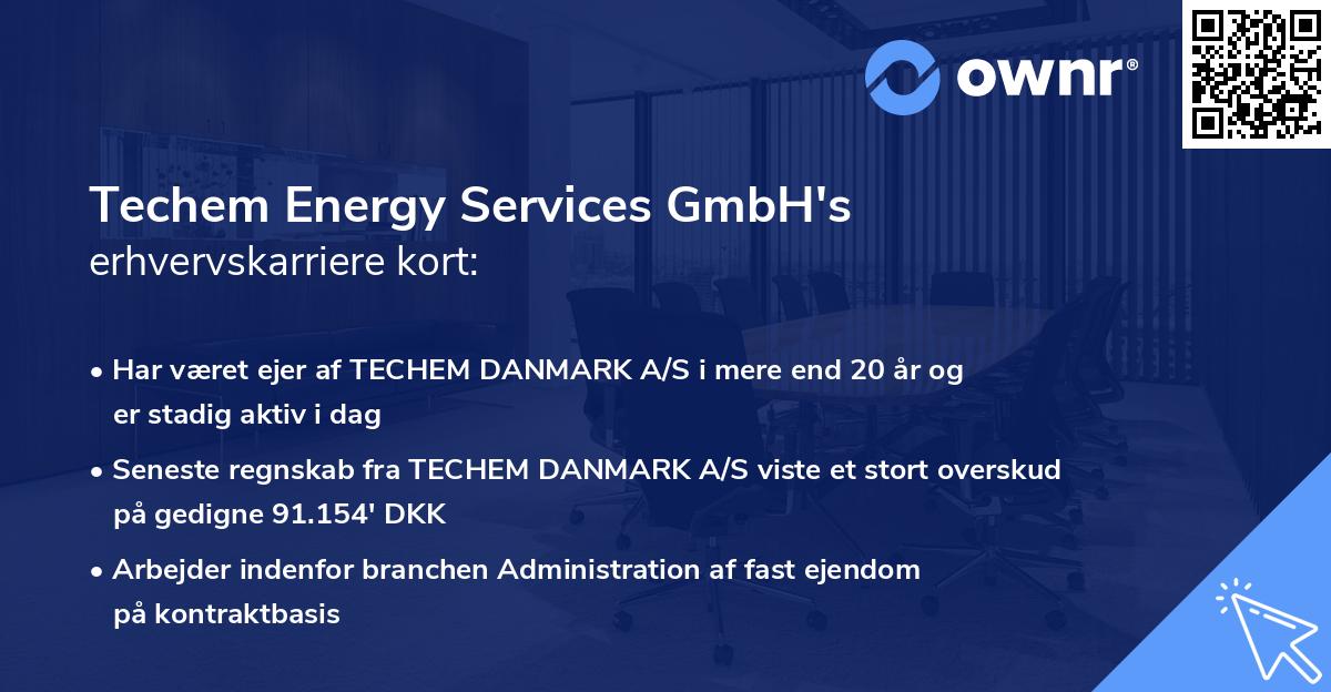 Techem Energy Services GmbH's erhvervskarriere kort