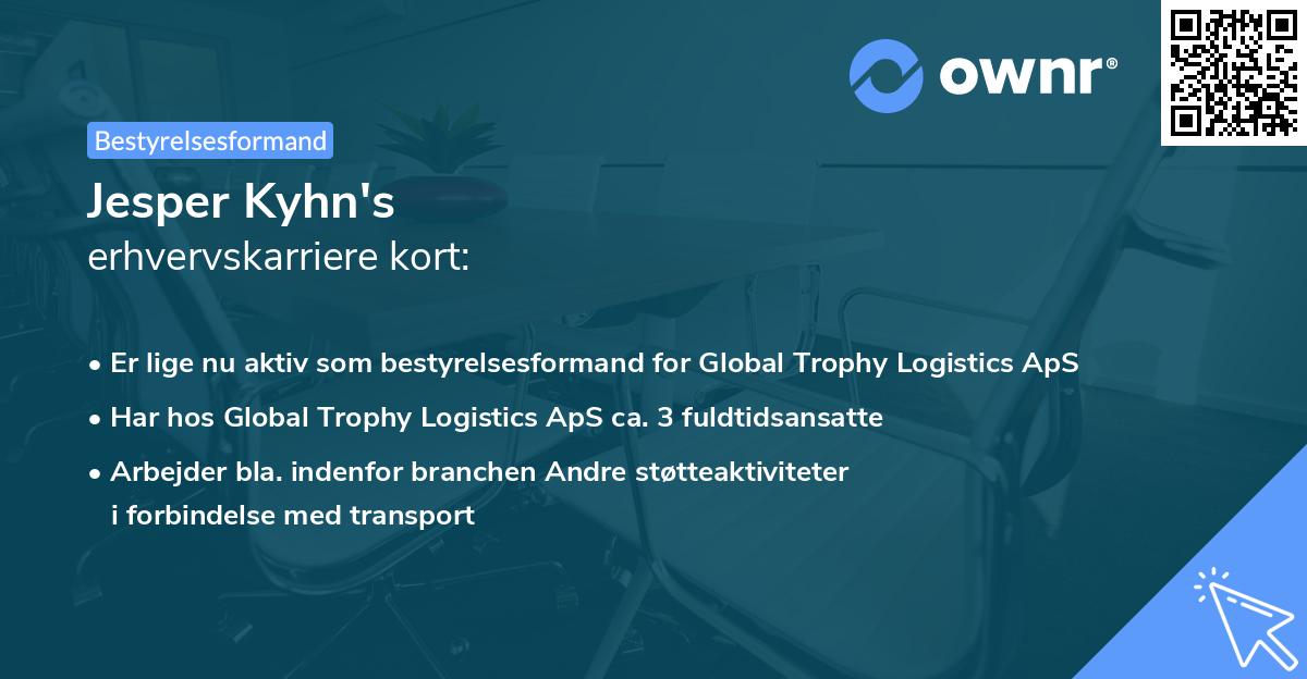 Jesper Kyhn's erhvervskarriere kort