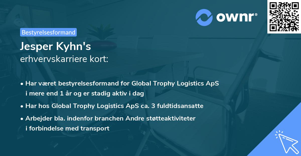 Jesper Kyhn's erhvervskarriere kort