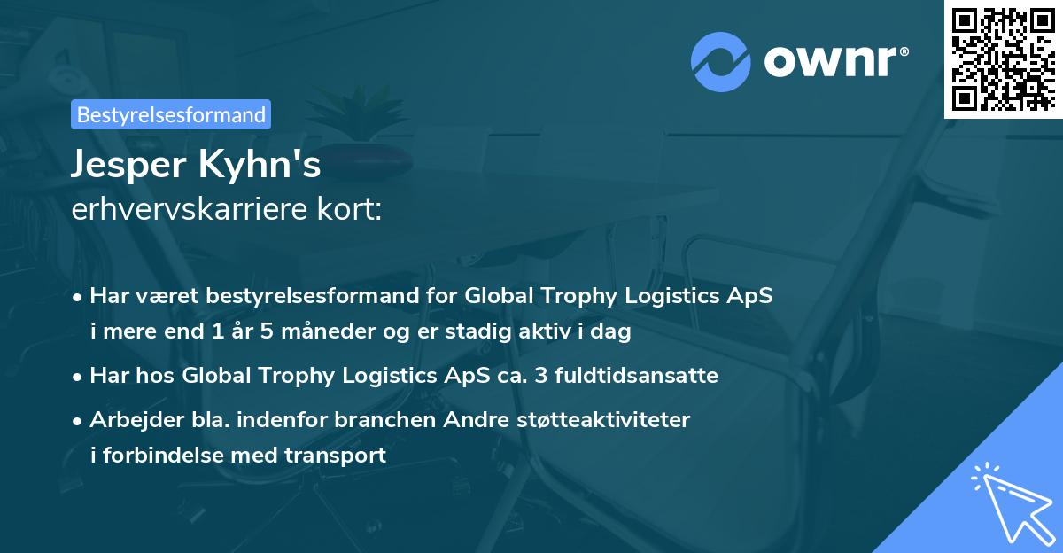Jesper Kyhn's erhvervskarriere kort
