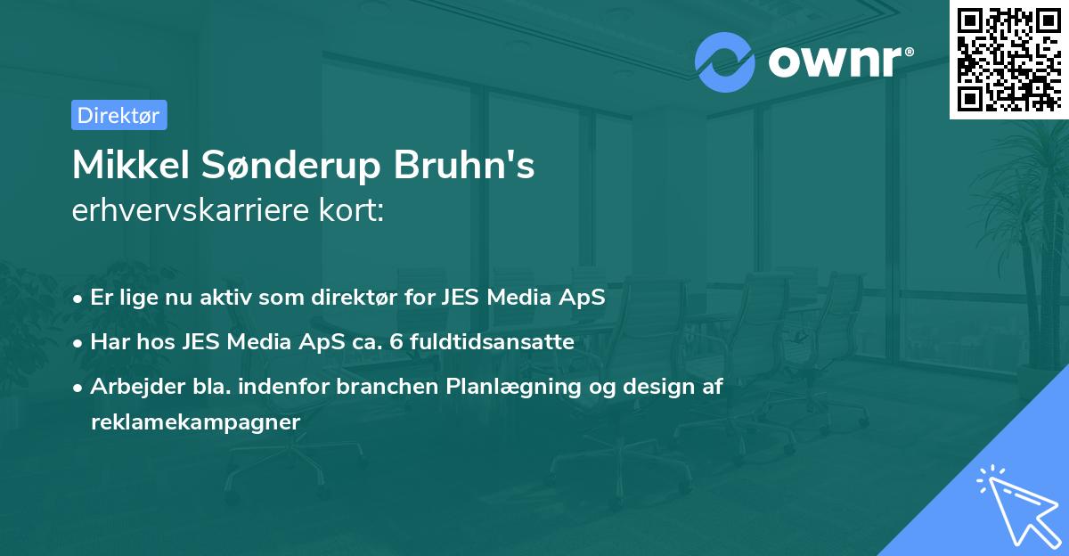Mikkel Sønderup Bruhn's erhvervskarriere kort