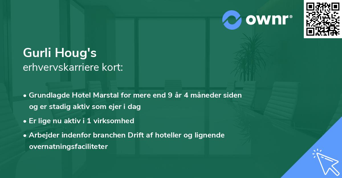 Gurli Houg's erhvervskarriere kort