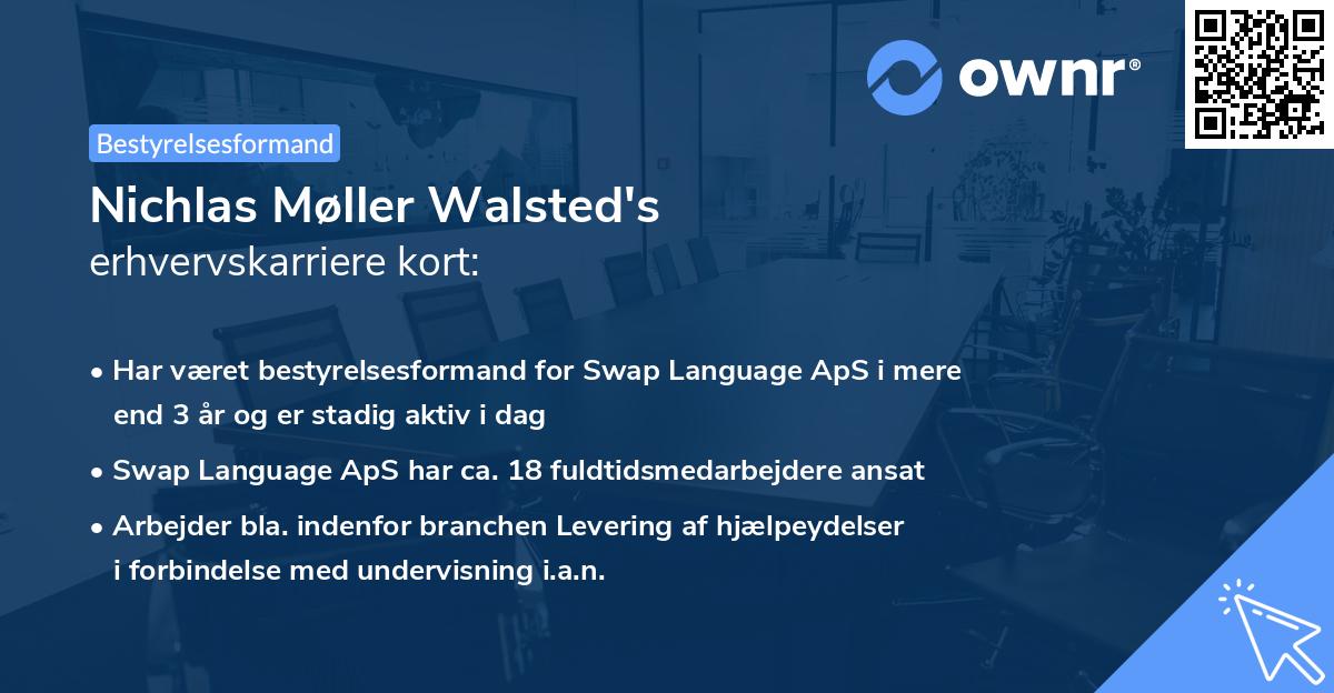 Nichlas Møller Walsted's erhvervskarriere kort