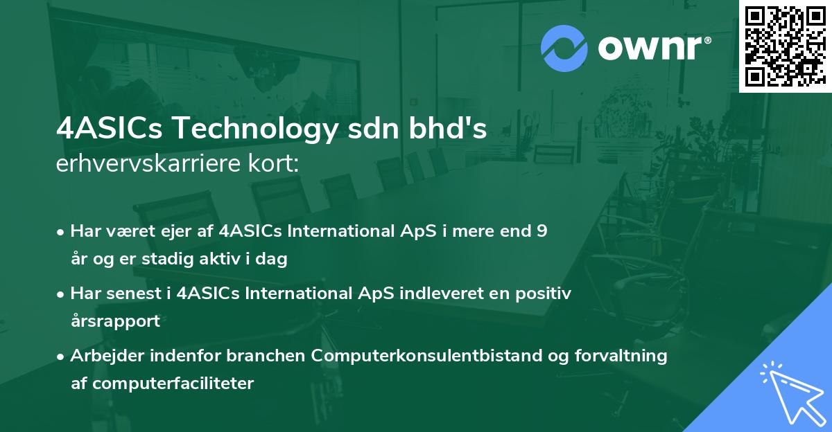 4ASICs Technology sdn bhd's erhvervskarriere kort