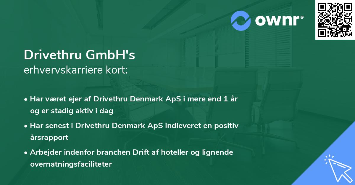 Drivethru GmbH's erhvervskarriere kort