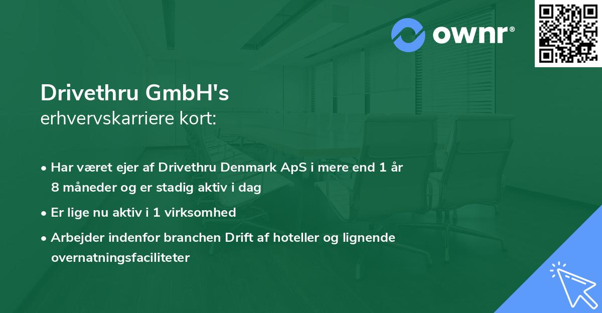 Drivethru GmbH's erhvervskarriere kort