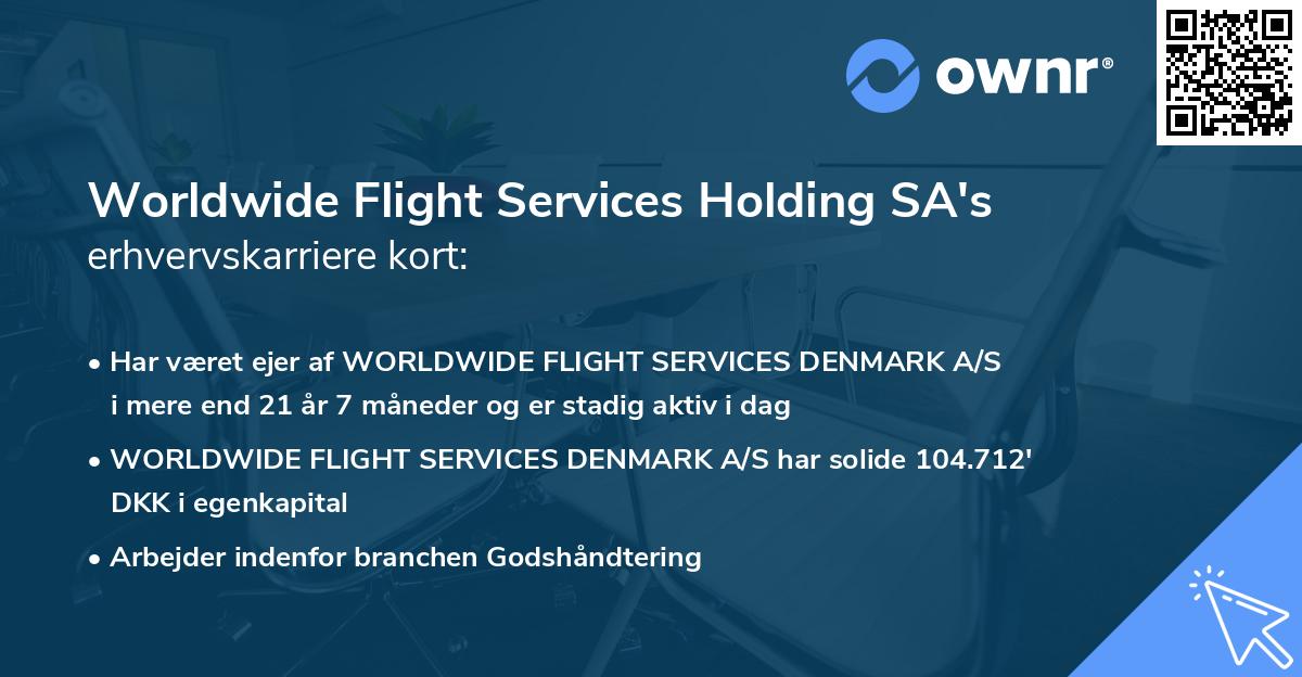 Worldwide Flight Services Holding SA's erhvervskarriere kort