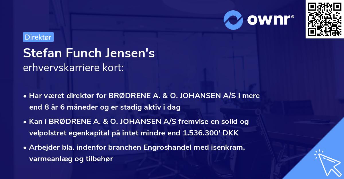 Stefan Funch Jensen's erhvervskarriere kort