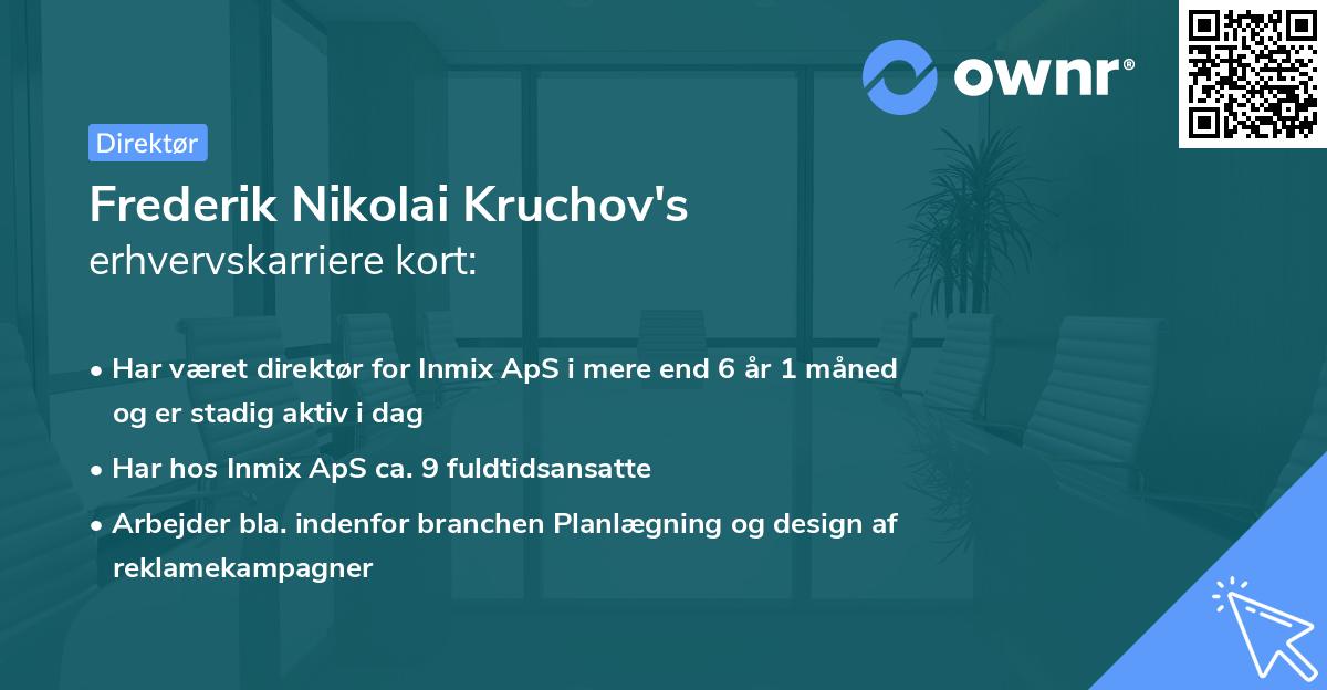 Frederik Nikolai Kruchov's erhvervskarriere kort