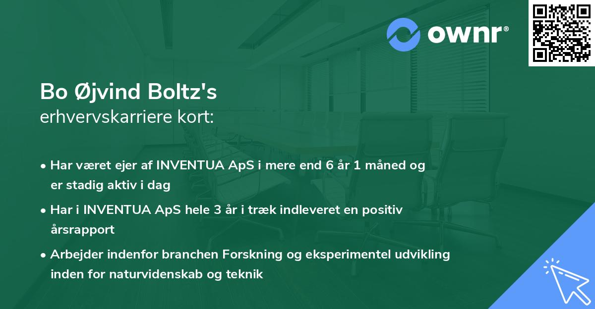 Bo Øjvind Boltz's erhvervskarriere kort