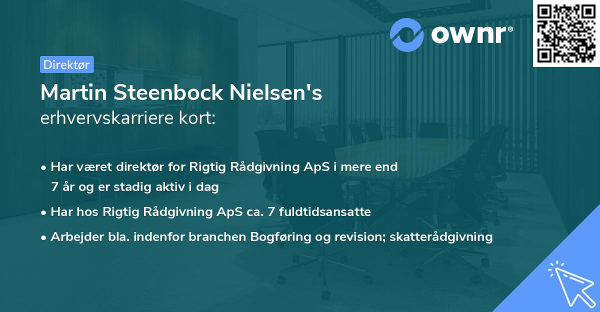 Martin Steenbock Nielsen's erhvervskarriere kort