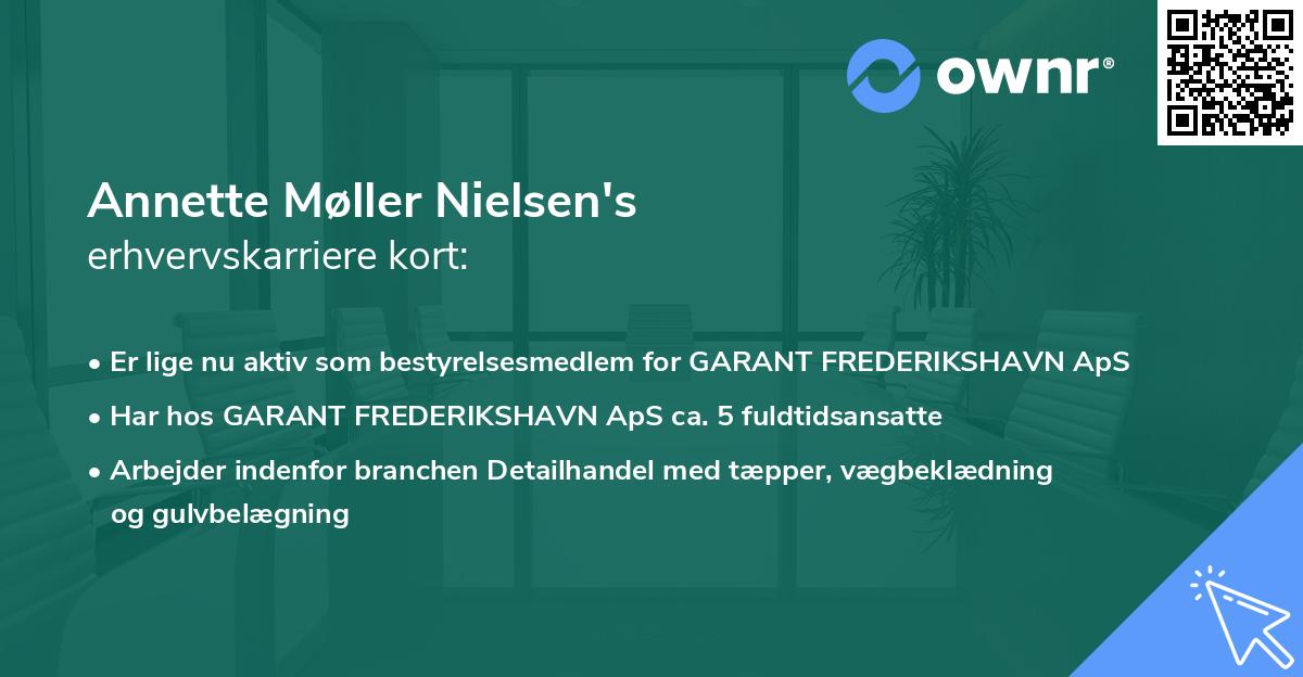 Annette Møller Nielsen's erhvervskarriere kort